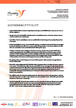 SUSTAINABILITY POLICY